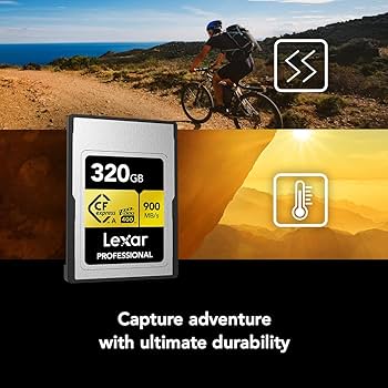 Amazon.com: Lexar 320GB Professional CFexpress Type A GOLD Series