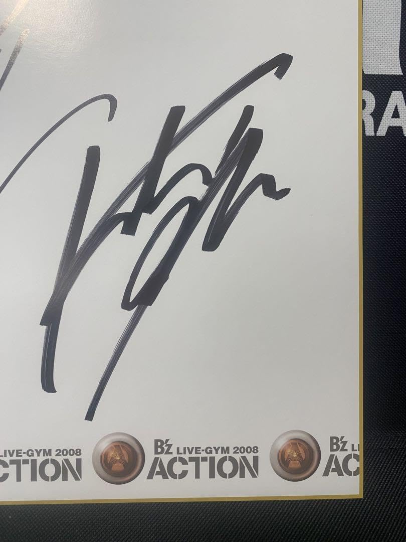 Amazon.co.jp: B'z 直筆サイン 色紙 稲葉さん 稲葉浩志 ACTION STARS
