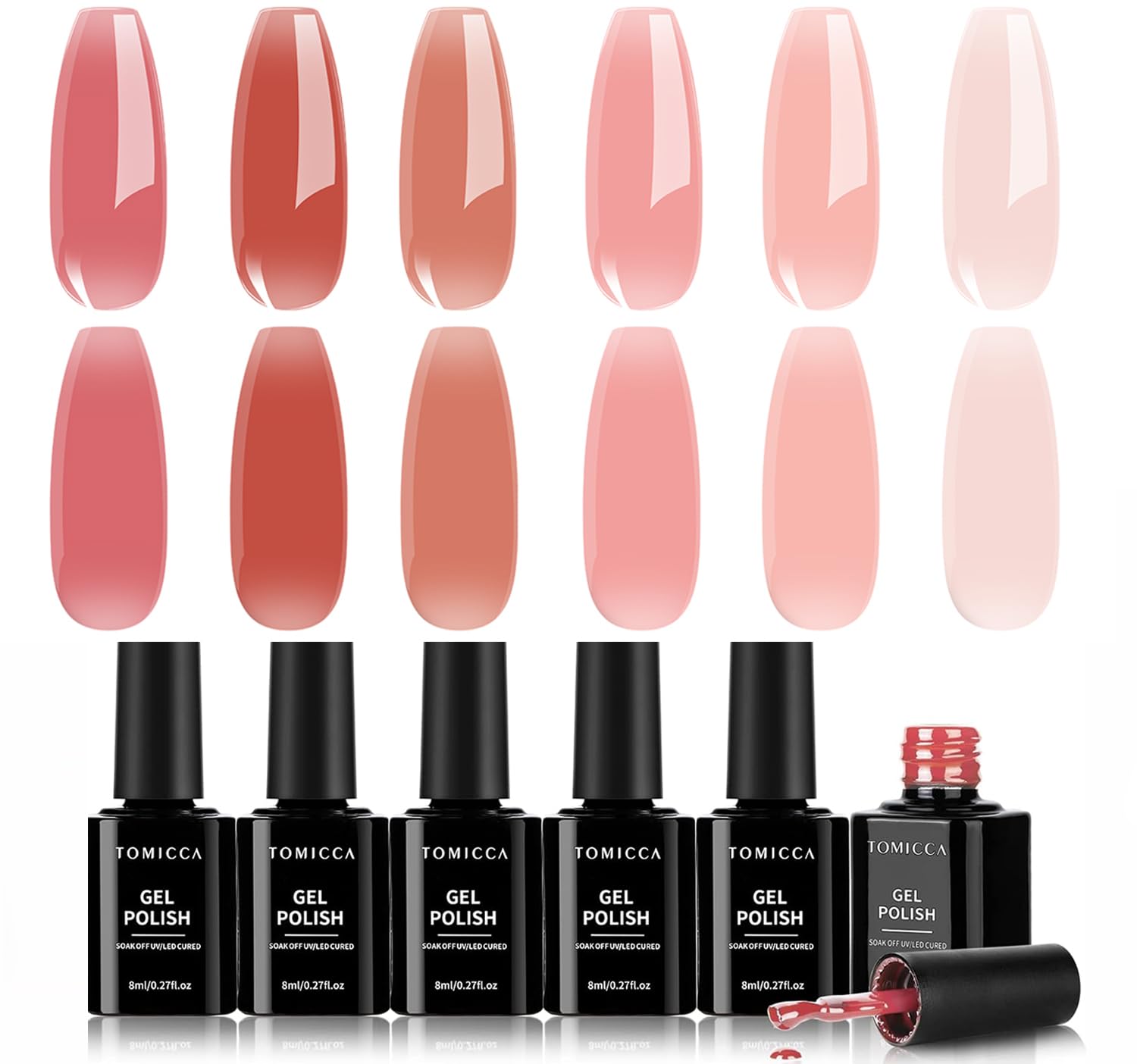 Amazon | TOMICCA ジェルネイル カラージェル 透け感 シアーカラー