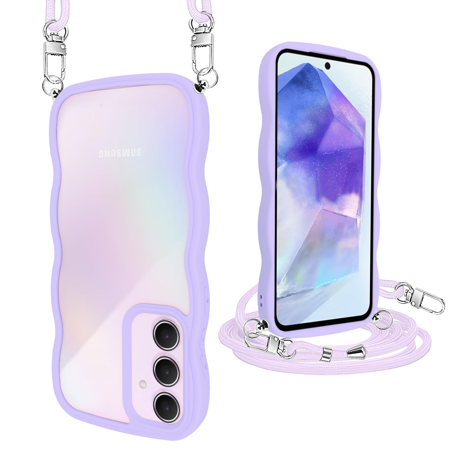 Amazon.co.jp: Galaxy A55 5G ケース クリア ショルダー Galaxy A55 SC