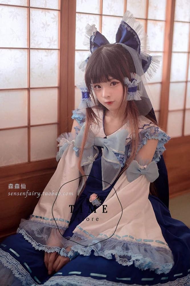 Amazon.co.jp: [XIN XIN] 博麗霊夢 青霊夢 コスプレ衣装 (ウィッグ 靴