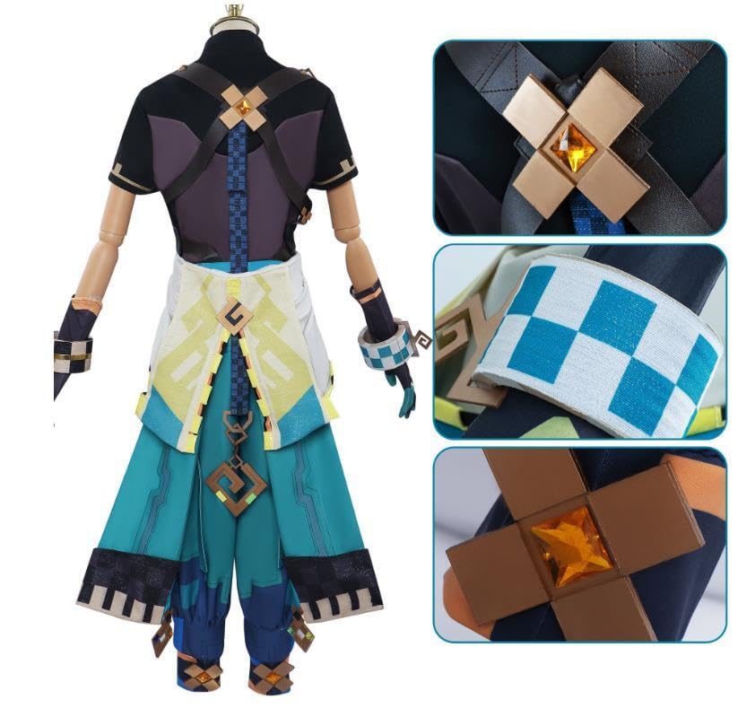 Amazon.co.jp: 原神 キィニチ コスプレ衣装 衣装セット+ウィッグ+靴+
