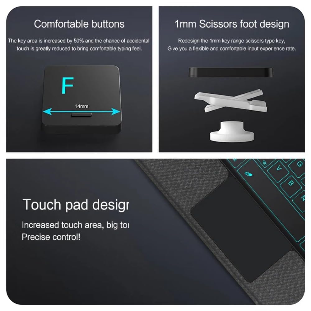 Amazon | For Xiaomi Pad 6S Pro 12.4用RGBバックライト付きタッチ