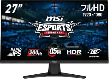 Amazon.co.jp: 【Amazon.co.jp Exclusive】MSI Gaming Monitor MAG