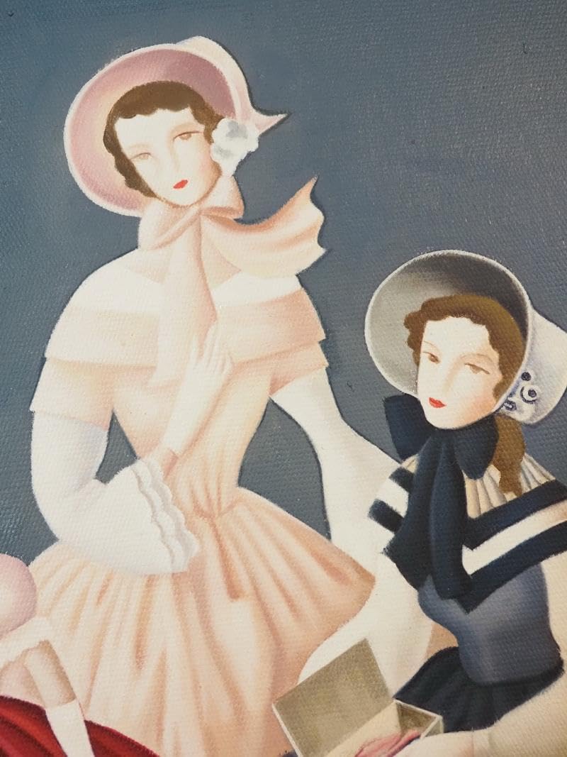 20世紀・日本の洋画家・二科展ドン 東郷青児 肉筆油彩色 20世紀・日本