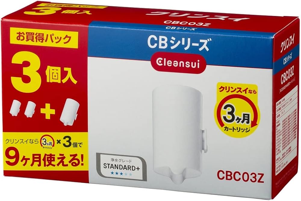 Amazon.co.jp: クリンスイ 浄水器 蛇口直結型 カートリッジ計3個入り