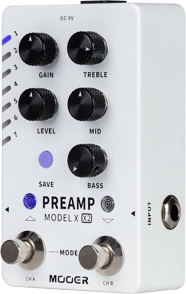 Amazon.com: MOOER Digital Preamp Pedal Guitar Effects Pedal with