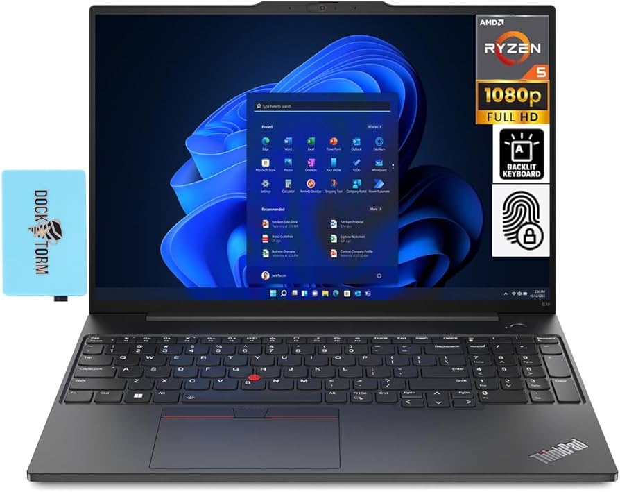 Amazon.com: Lenovo Thinkpad E16 Gen 2 Business Laptop 16.0
