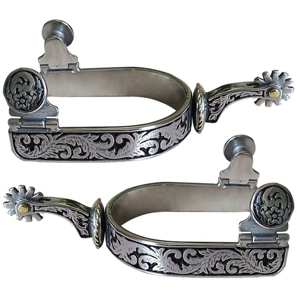 Amazon.co.jp: 馬拍車 ウエスタン カウボーイ 拍車 ステンレス