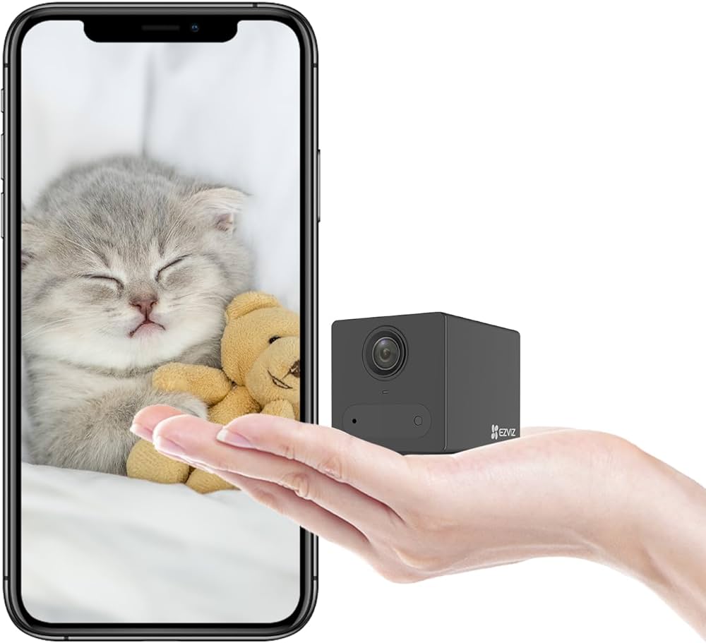 Amazon.co.jp: 【小型＆バッテリー式／屋内防犯】EZVIZ CB2 防犯カメラ