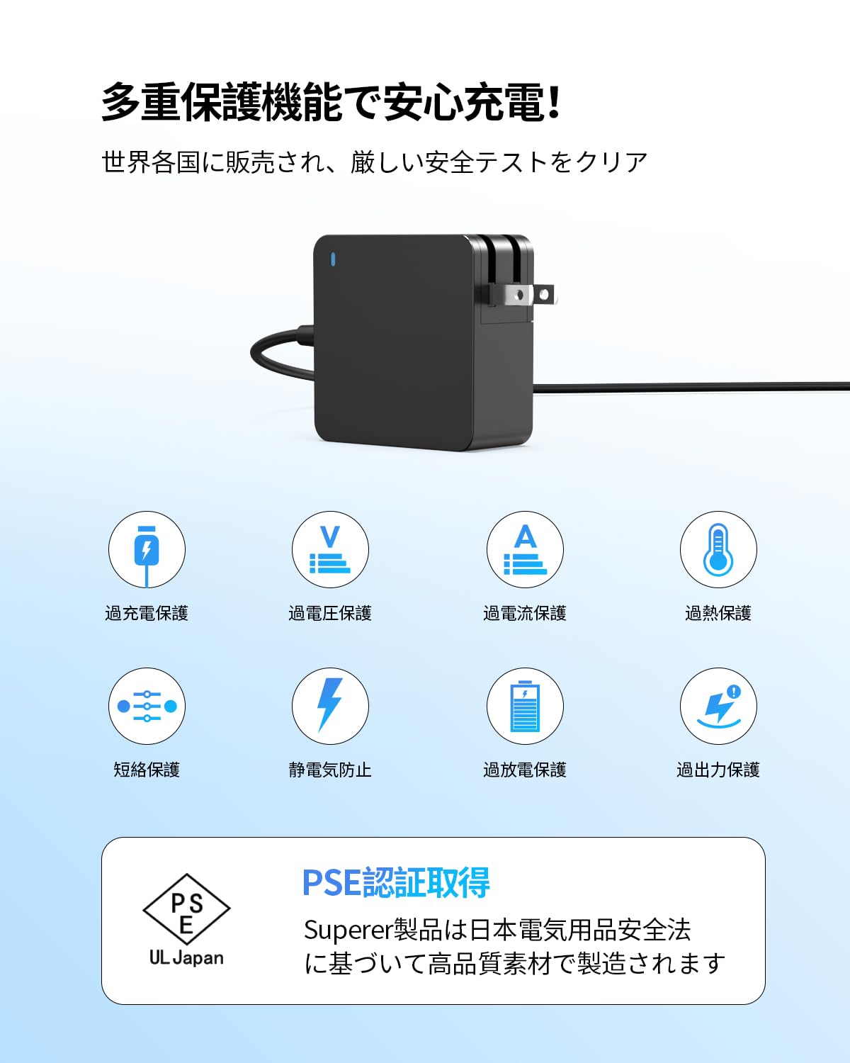 Amazon.co.jp: [DC Jack with 4 PCS/PSE Certified] Superer 19V 3.42A