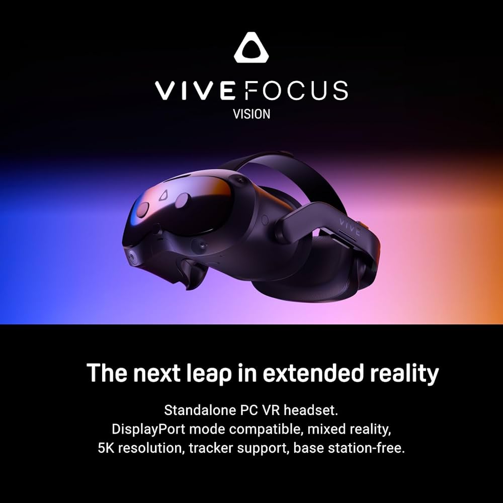 Amazon.com: HTC Vive Focus Vision Wired Bundle — XR Headset with