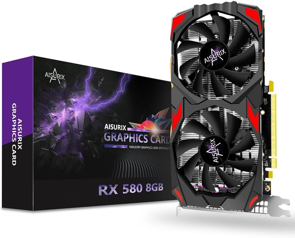 AISURIX Radeon RX 580 Graphic Cards, Real 8GB, GDDR5, 256 Bit, Pc