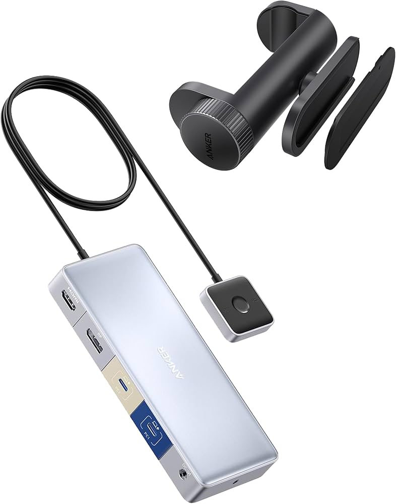 Amazon.com: Anker Docking Station, KVM Switch for 2 Laptops, Dual