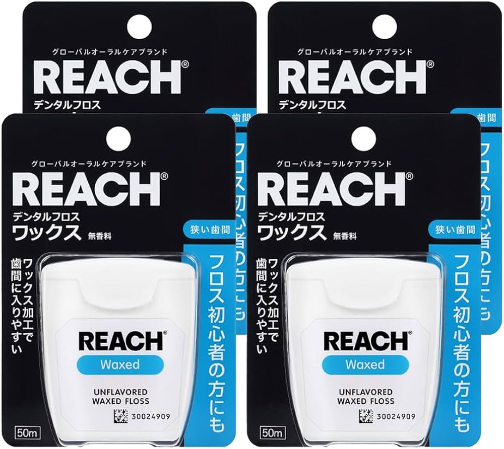 Amazon | Amazon.co.jp限定 リーチ デンタルフロス ワックス 4個セット