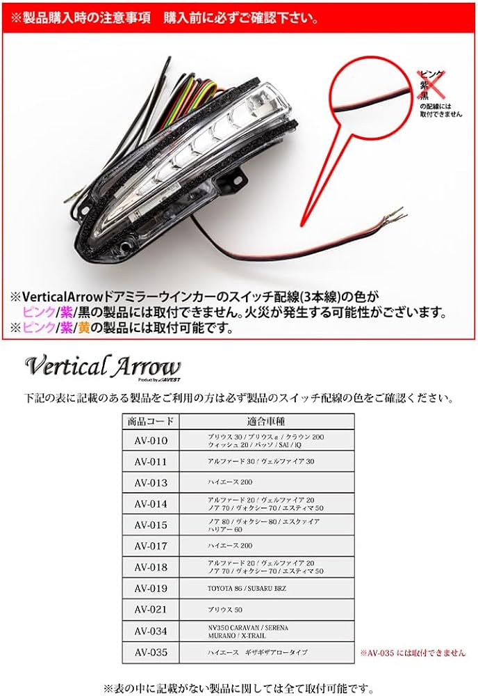 Amazon.co.jp: AVEST VeritcalArrow ウインカーレンズ専用 オプション