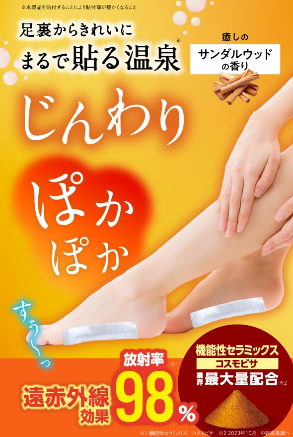 Amazon.co.jp: 【足裏シート】遠赤足裏シートアシメグ 2箱セット 1箱