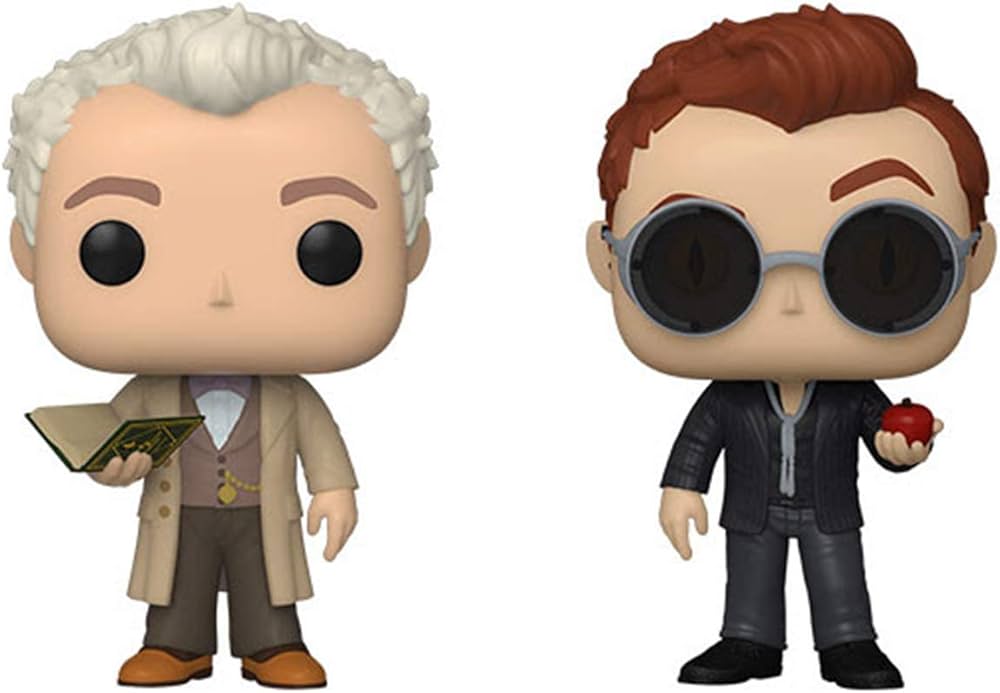 Buy Funko Pop! Set of 2 - Good Omens: Aziraphale with Book and