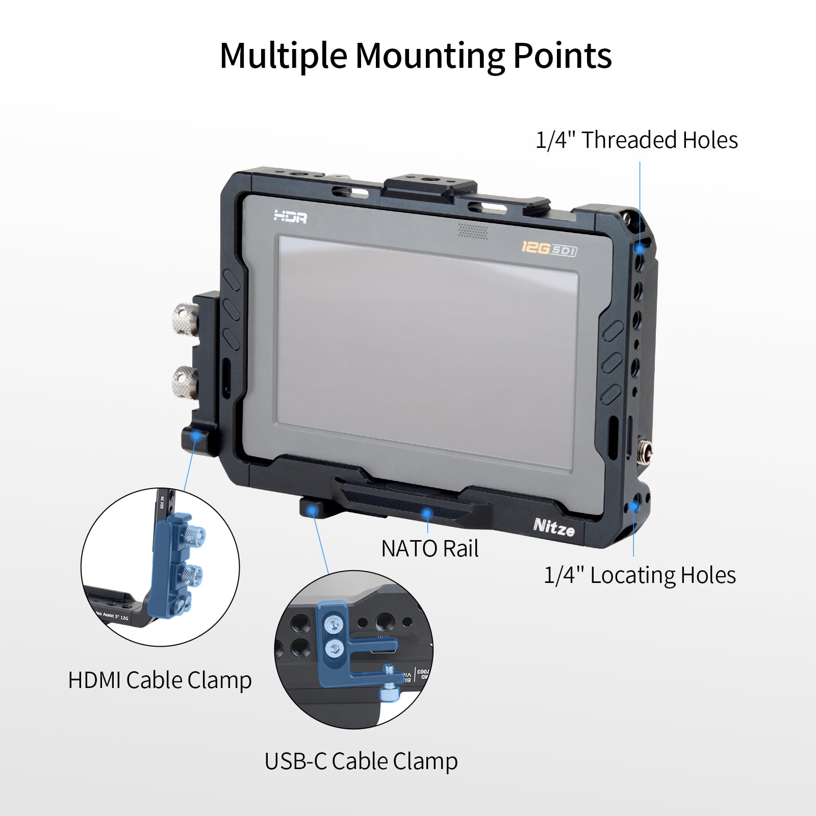 Amazon.co.jp: Nitze (ニッツェ) モニターケージ Blackmagic Video