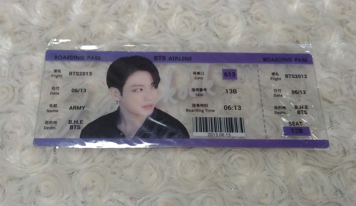 Amazon.co.jp: BTS チケット風 透明トレカ グク : おもちゃ
