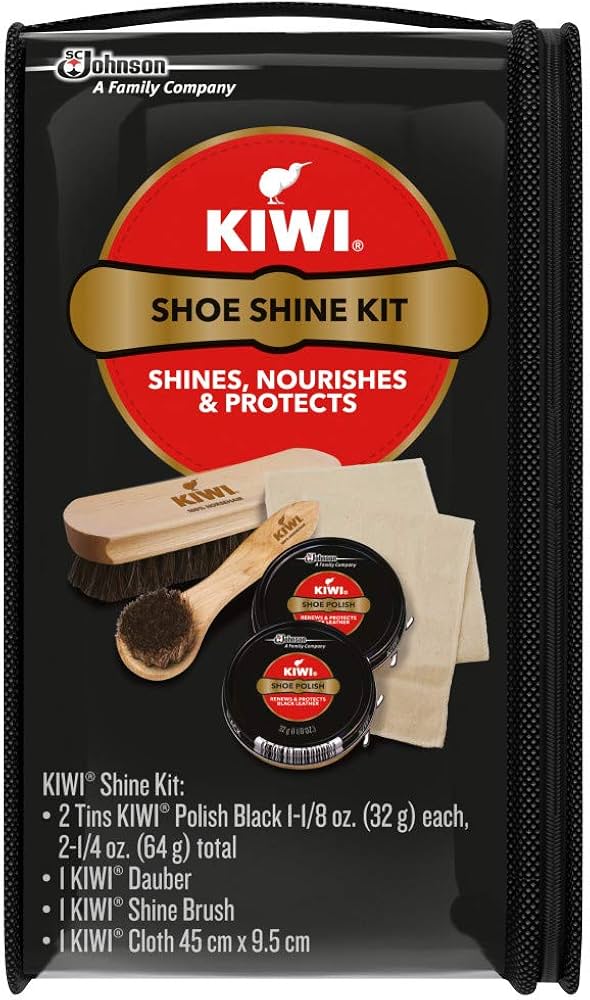 Amazon.com: KIWI Shoe Shine Kit, Black - Gives Shoes Long-Lasting