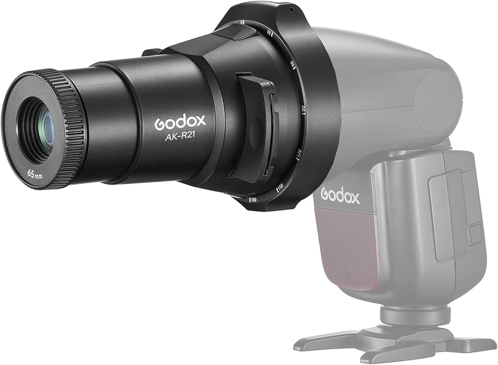 Amazon | Godox AK-R21 カメラ フラッシュ プロジェクター セット 65mm