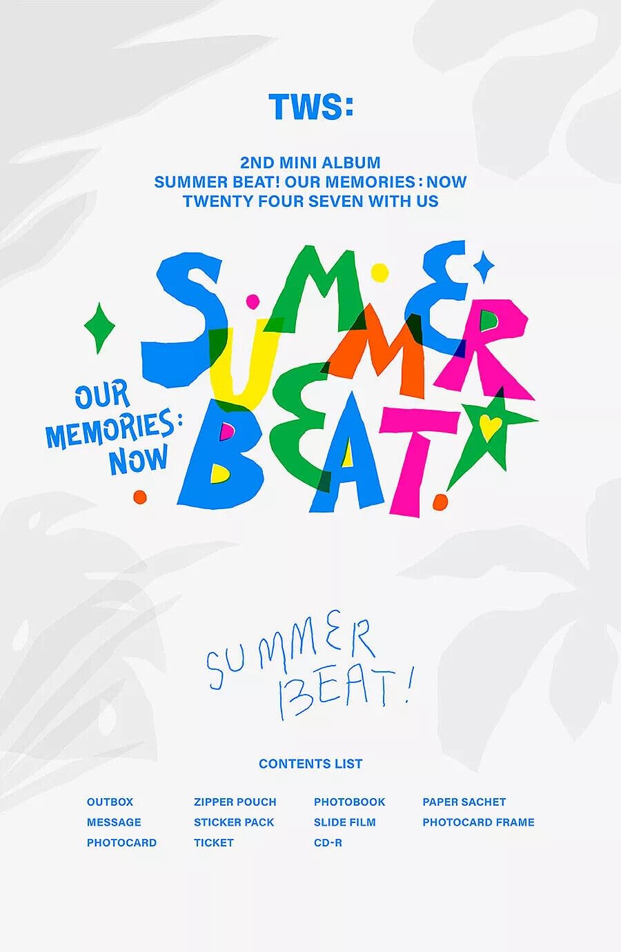 Amazon.co.jp: TWS SUMMER BEAT! 2nd Mini Album (OUR Ver.+ Gift) K