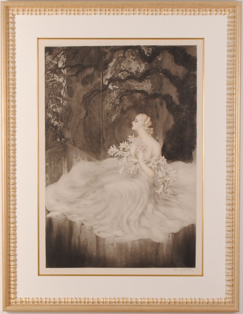 Amazon | ルイ・イカール リリィ 人物画 絵画 女性 アールデコ