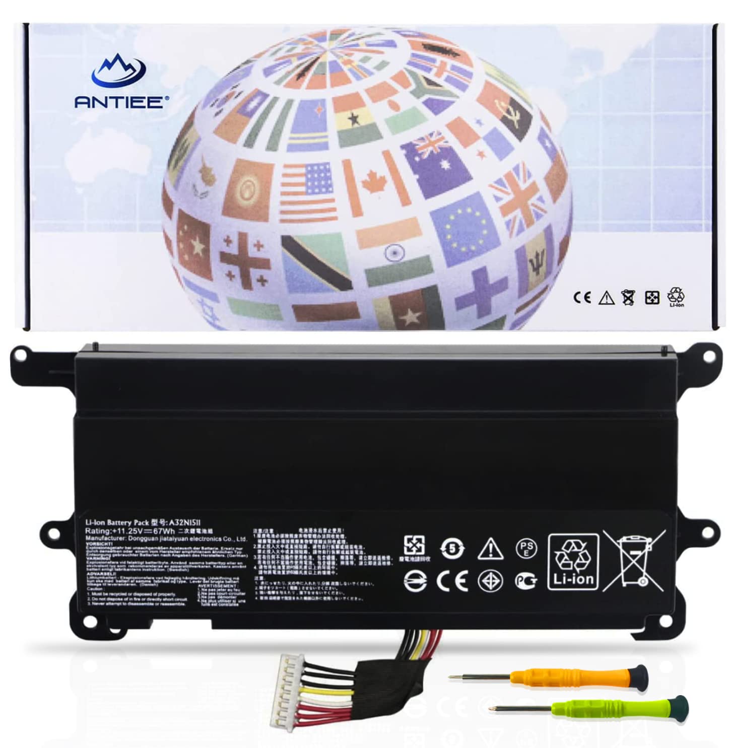 Amazon.com: ANTIEE A32N1511 Laptop Battery Replacement for ASUS