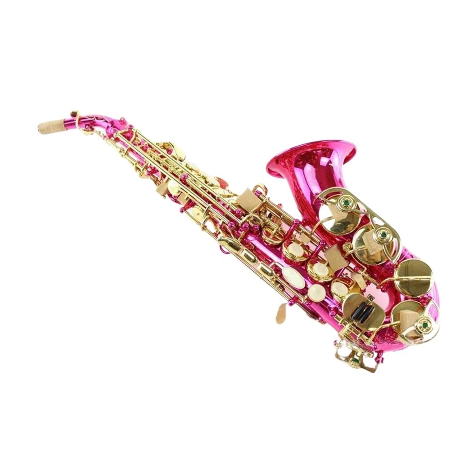 Amazon.co.jp: 楽器 Bb 曲がったソプラノ サックス楽器表面ピンク