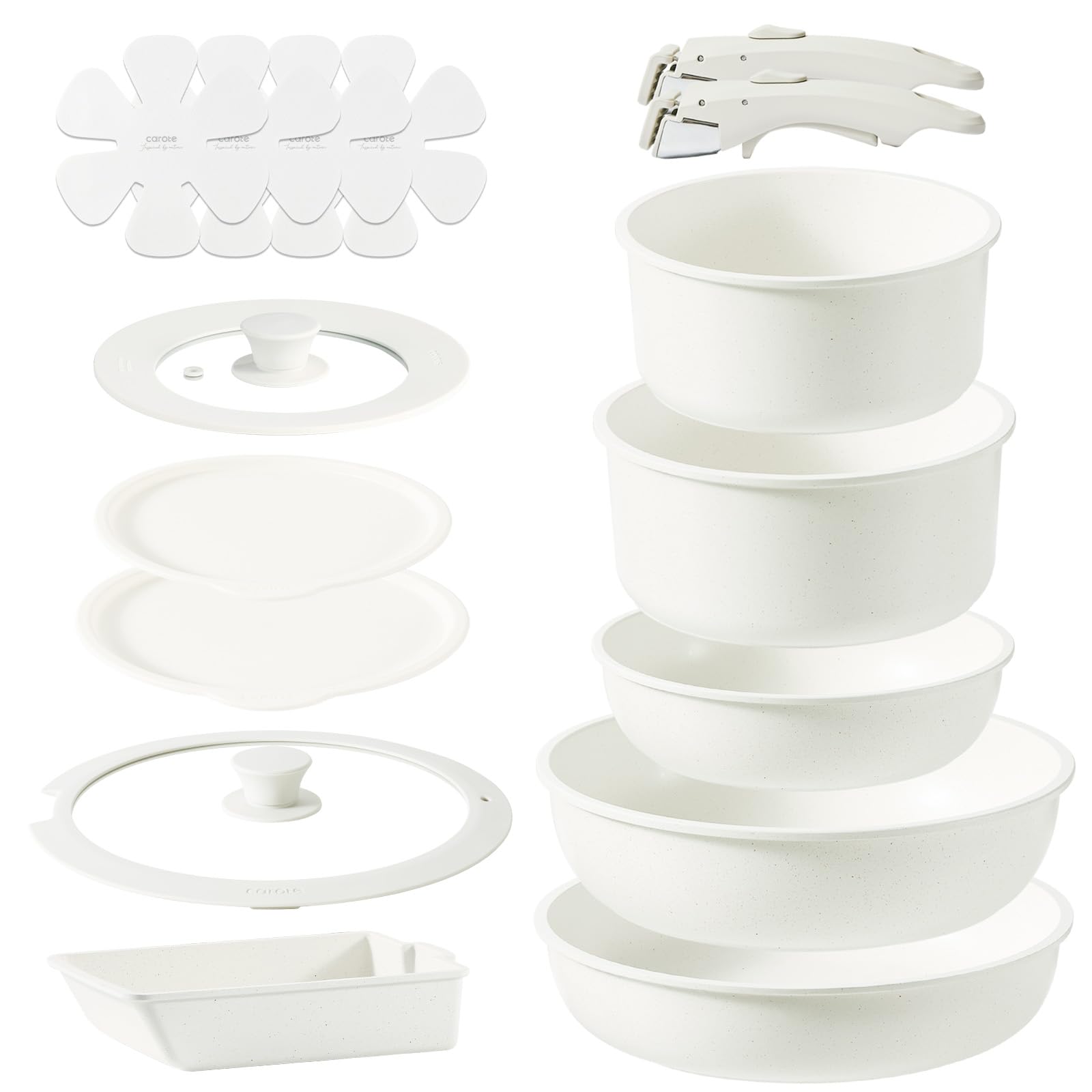 Amazon.co.jp: CAROTE カローテ フライパン セット 16点 IH対応 ガス火