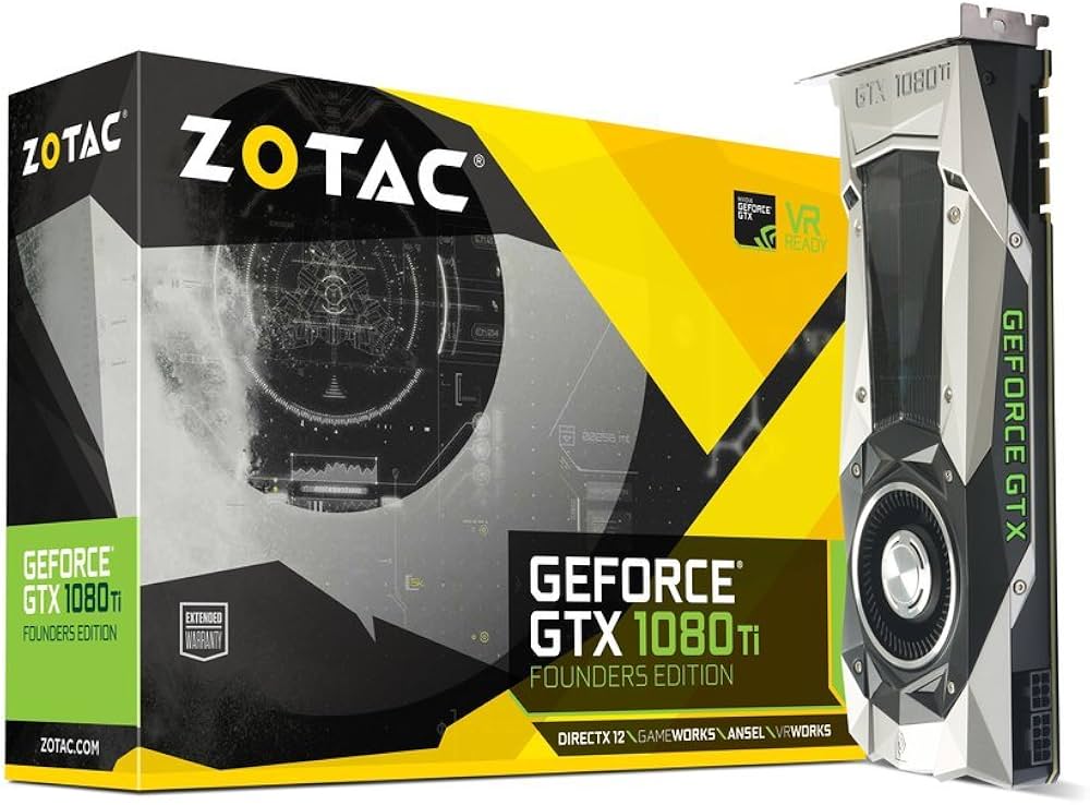 Amazon | ZOTAC GeForce GTX 1080 Ti Founders Edition 11GB GDDR5X