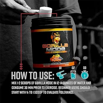Amazon.com: Gorilla Mode Pre Workout (BlackBerry Lemonade) +