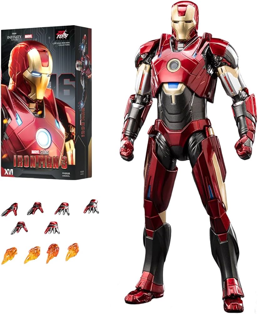 Amazon.co.jp: HiPlay 中動玩具 ZDTOYS 1/10 アイアンマン MK16 非発光