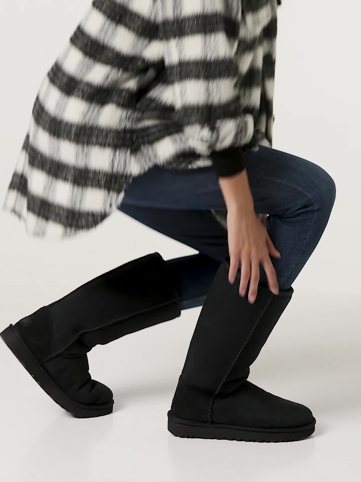 Amazon.com | UGG Women's Classic Tall Ii Boot, Black, 05 | Mid-Calf