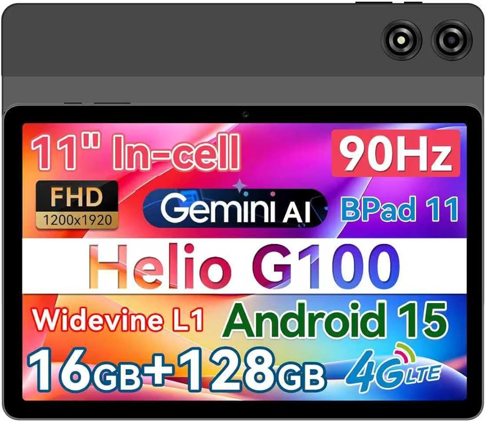 Amazon.co.jp: BNCF Android 15 タブレット 11インチ、 Bpad 11、Helio