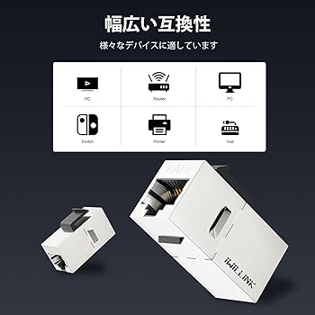 Amazon.co.jp: Iwillink Cat6 カプラー RJ45 Cat6 シールド付き