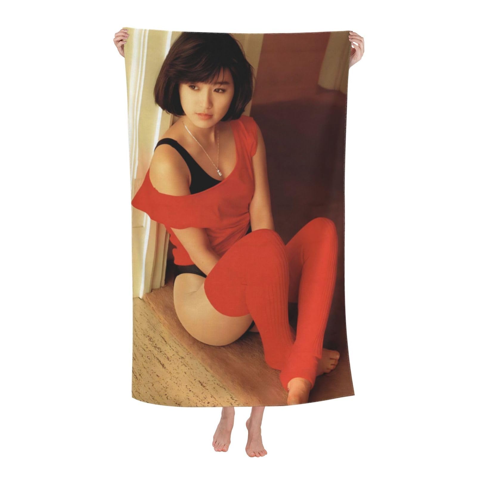 Amazon｜人気 酒井法子 (3) アニメプリント バスタオル 速乾