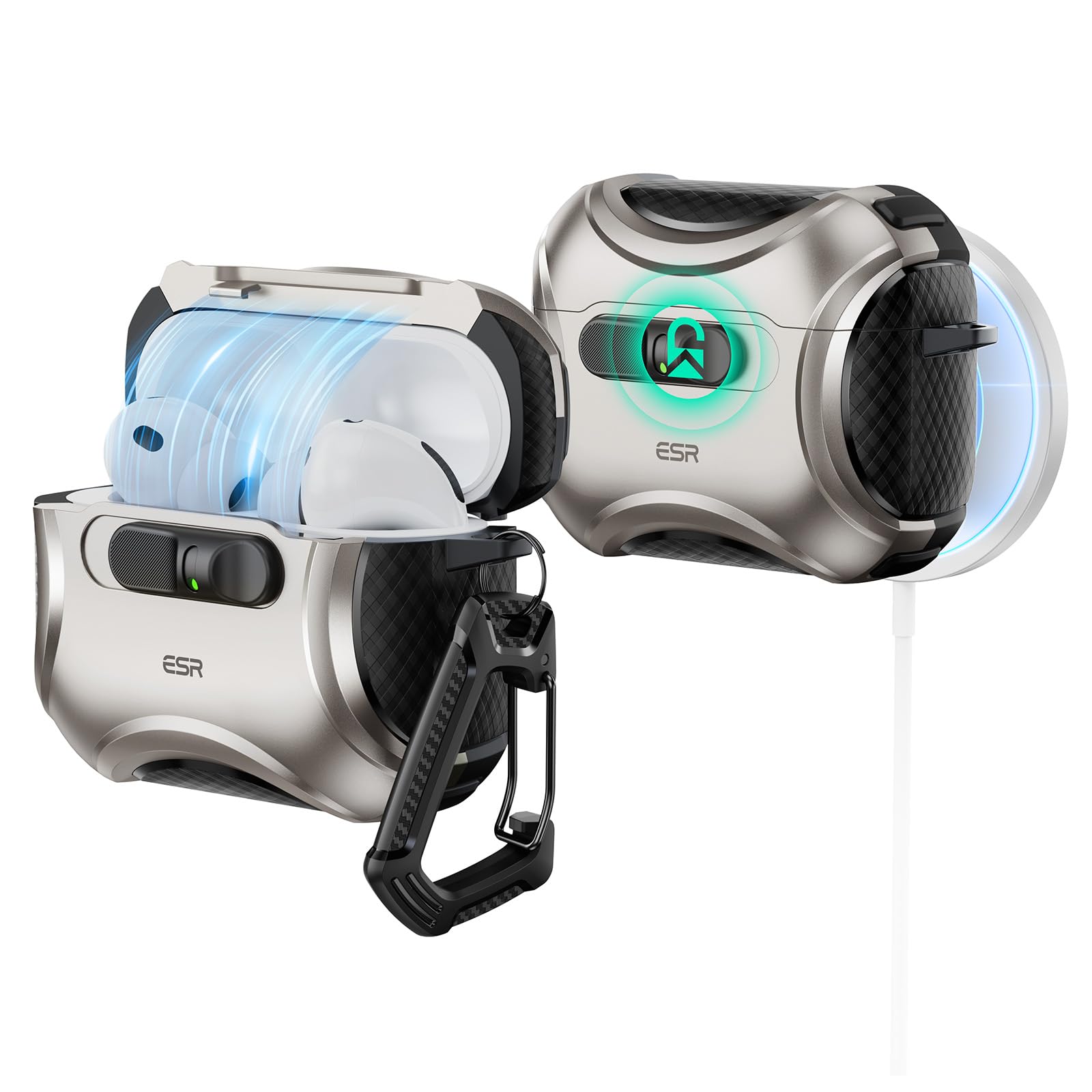 Amazon | ESR AirPods Pro3 ケース（2025）MagSafe充電 USB-Cケーブル