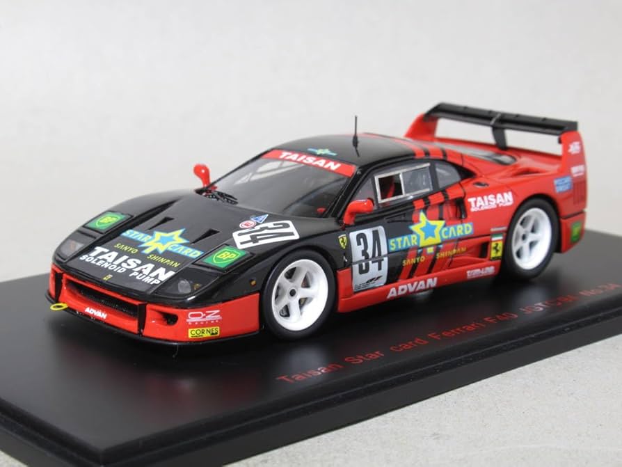 Amazon | 1/43 タイサンスターカード フェラーリ F40#34 JGTC GT1 1994