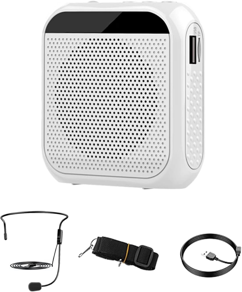 Amazon | yiteng 拡声器 メガホン スピーカー ポータブル拡声器 ハンズ