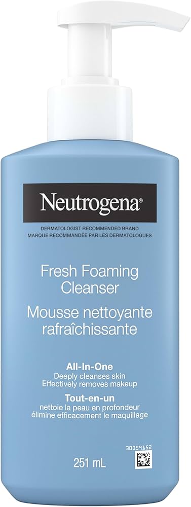 Neutrogena Fresh Foaming Facial Cleanser, All-In-One Makeup