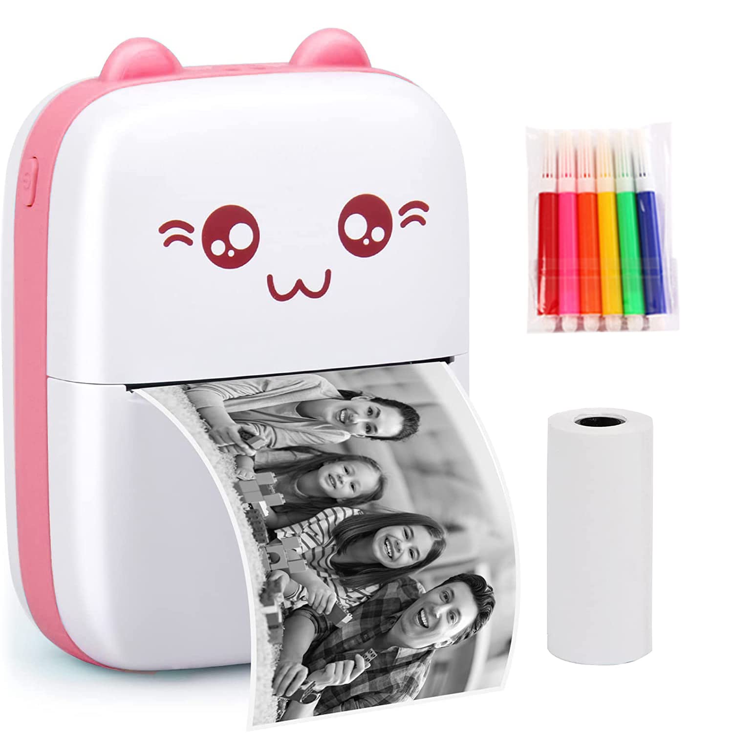 Amazon.co.jp: モバイルプリンター サーマルプリンター ピンクミニ