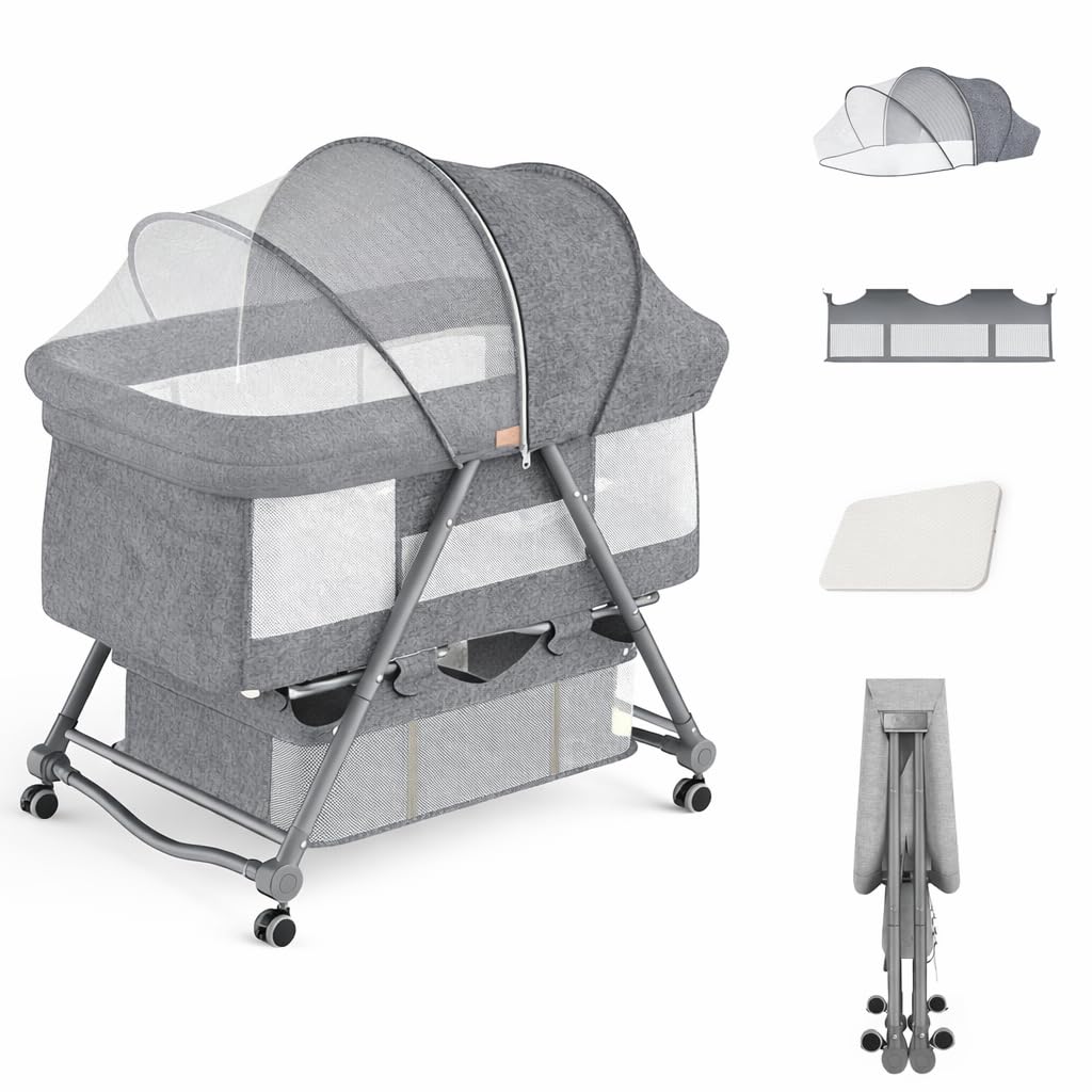 Amazon.co.jp: AORTD ベビーベッド 折りたたみ式 添い寝 新生児ベッド