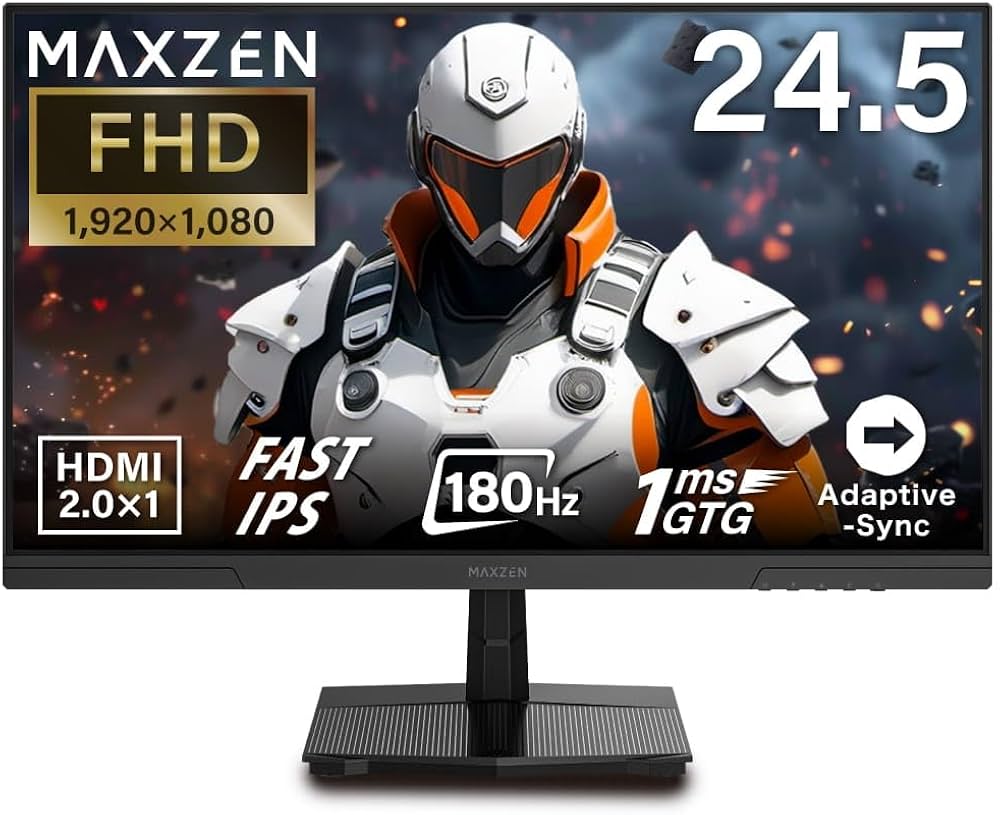 MAXZEN 24.5インチ FHD IPS モニター 144Hz Amazon.co.jp: MAXZEN