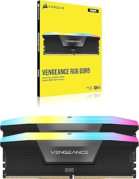 CORSAIR Vengeance RGB DDR5 RAM 32GB (2x16GB) 5600MHz CL40 Intel