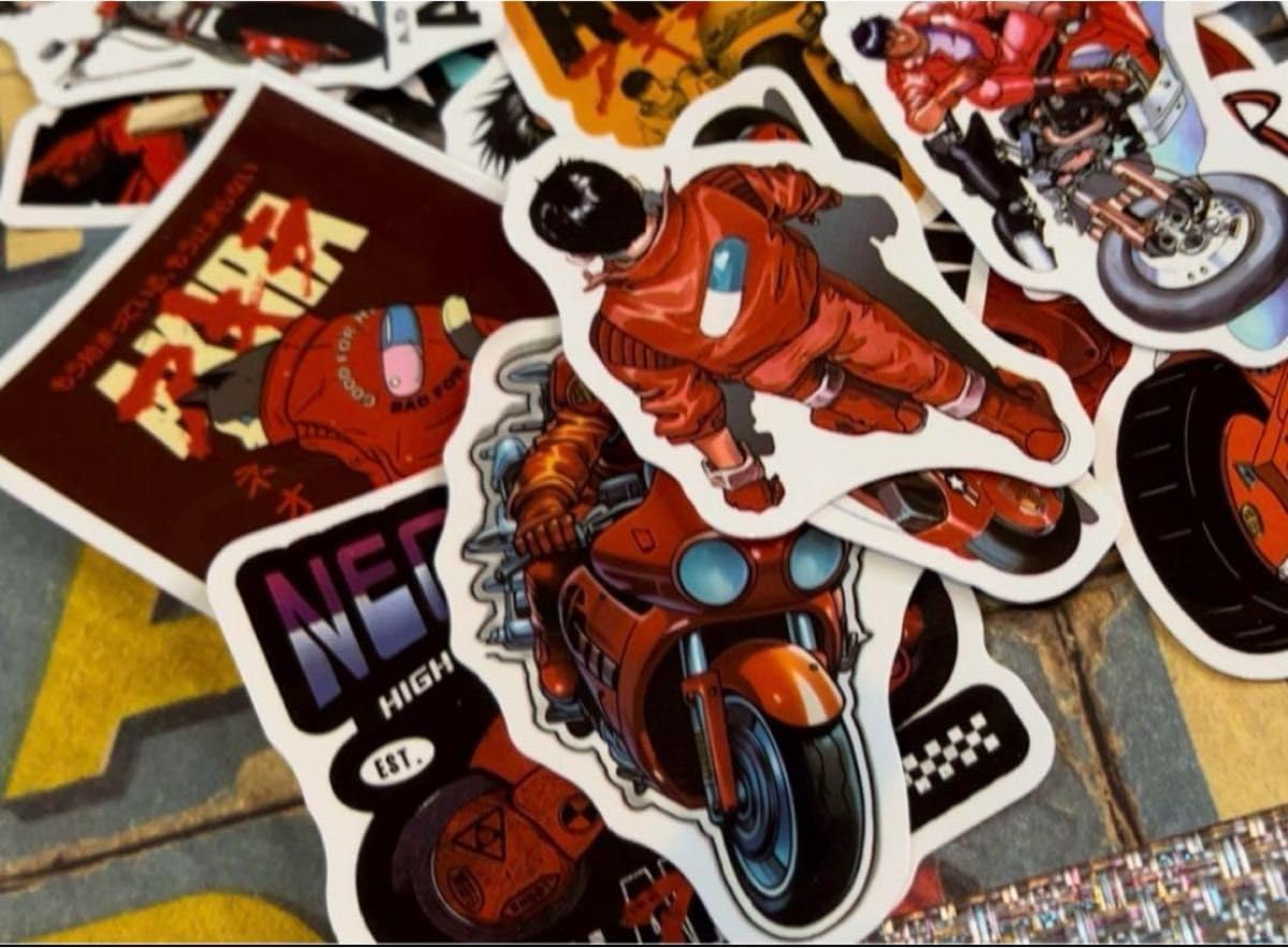 Amazon.co.jp: AKIRA アキラ 防水ステッカー シール 50枚 大友克洋