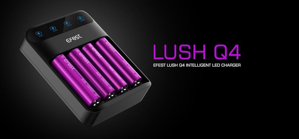 Supports Li-ion Battery Lush Q4 Charger- Smokeless - Vape THC CBD