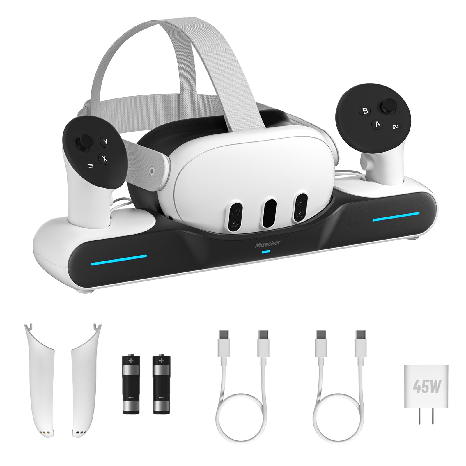 Amazon.co.jp: Maecker 急速充電ステーション Quest 3用 充電ドック