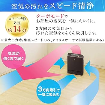 Amazon.co.jp: アイリスオーヤマ モニター付き空気清浄機 17畳